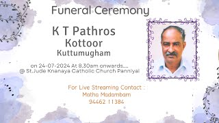 K T Pathros Kottoor Kuttumugham  Funeral Ceremony [upl. by Spiegleman209]