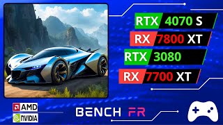 RTX 4070 SUPER vs RX 7800 XT vs RTX 3080 vs RX 7700 XT Test 10 games at 1440P [upl. by Girardo]