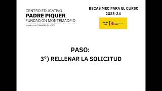 SOLICITUD BECAS MEC 2023 24 [upl. by Hazlett]