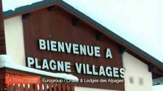 Visite des Chalets et Lodges des Aplages à La Plagne Village Soleil [upl. by Kreit]