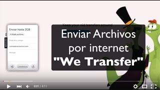 Como enviar archivos pesados por internet WeTransfer [upl. by Hembree]