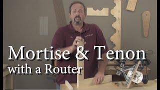 Mortise amp Tenon Joinery with a Router [upl. by Letsou]