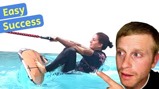 How to Wakesurf for Beginners Wakesurfing Made Easy 🤙 [upl. by Llerud]