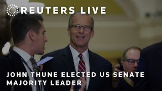 LIVE John Thune elected Senate majority leader [upl. by Roots]