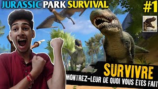 FIRST DAY IN JURASSIC SURVIVAL ISLAND MOBILE GAMEPLAY 1 [upl. by Alimak75]