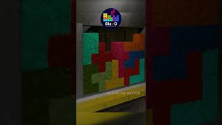 PENTOMINOES SUBWAY shorts blender puzzle tetris games softbody テトリス тетрис subway [upl. by Acillegna124]