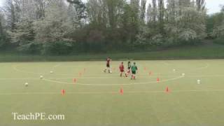 Soccer Drills  2v2 skills  Knock Balls Off [upl. by Haynes]