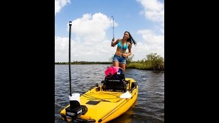 Installing a Power Pole Micro Spike onto a Perception Pescador Pilot 12 kayak [upl. by Riek]