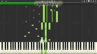 Super Paper Mario  Dimentio Charming Magician Theme Piano Tutorial Synthesia [upl. by Ahsiekin]