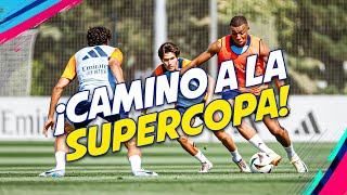 ENTRENAMIENTO INTENSIVO del REAL MADRID para la SUPERCOPA de EUROPA futbol realmadrid atalanta [upl. by Januisz]