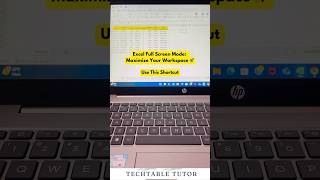 How to Use FullScreen Mode in Excel – Maximize Your Workspace excel excelshorts [upl. by Chlores]