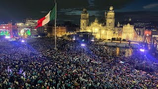 EN VIVO 214 Años del Grito de Independencia en el Zócalo de la Ciudad de México [upl. by Ayekal]