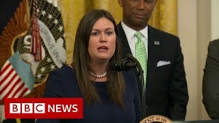 Sarah Sanders most memorable moments  BBC News [upl. by Vine849]