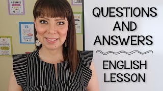 PREGUNTAS Y RESPUESTAS EN INGLÉS CON EL PRESENTE SIMPLE  EJERCICIO [upl. by Brenk715]