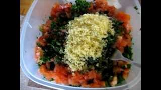 How to make Healthy lebanese salad Taboule aka Tabouli tabbouleh [upl. by Ythomit]