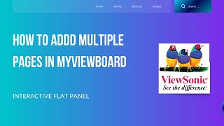 6 how to addd multiple pages in myviewboard II How to check total pages in my viewboard [upl. by Akcirred]