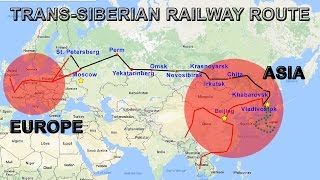 TransSiberian Railway Explained  Route Map Cities Countries [upl. by Nuahsor]