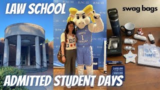 LAW SCHOOL ADMITTED STUDENT DAYS vlog UNC GW Maryland Washington amp Lee George Mason [upl. by Merrick]