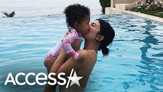 Kylie Jenner amp Stormi Go Swimming in Adorable IG Video [upl. by Jeu]