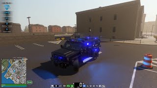 Flashing lights they added a new police swat truck [upl. by Aieki722]