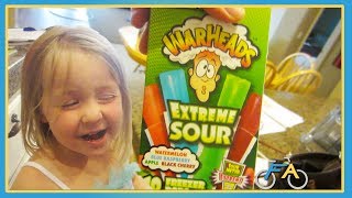 WARHEADS FREEZER POPS Swim Meet amp Random Act of Kindness [upl. by Odlonra]