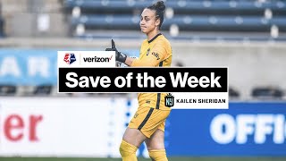 Verizon Save of the Week  Week 3  Kailen Sheridan NJNY Gotham FC [upl. by Wira617]