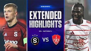 Sparta Praha vs Brest Extended Highlights  UCL League Phase MD 4  CBS Sports Golazo [upl. by Corry]