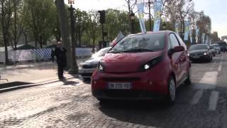 Essai auto Test de la Bluecar voiture 100 électrique [upl. by Huoh]