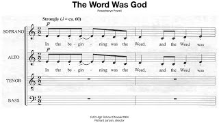 The Word Was God Rosephanye Powell RJC High School Chorale 2004 [upl. by Winfield]