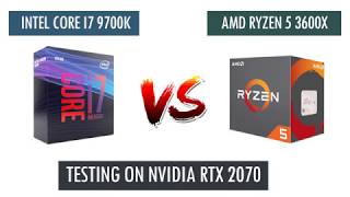 R5 3600X vs i7 9700k  RTX 2070  Benchmarks Comparison [upl. by Ahseinet]