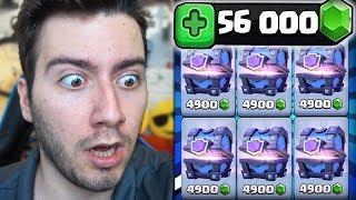 56000 ELMAS İLE EFSANE DESTE Clash Royale [upl. by Malkin756]