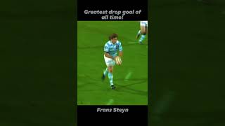 Frans Steyn🇿🇦💪This must be the greatest drop goal of all time🫡🤯 rugby springboks allblacks nrl [upl. by Imoyaba214]