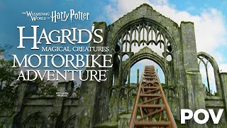 Hagrids Magical Creatures Motorbike Adventure Front Row POV Experience [upl. by Iver]