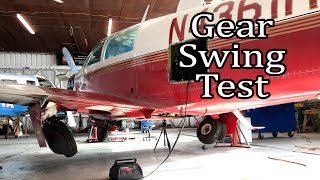 Mooney M20J 201 Gear Swing and Emergency Retraction Test [upl. by Haerle]