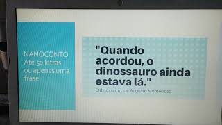 Narrativas curtas miniconto microconto e nanoconto [upl. by Imoan265]