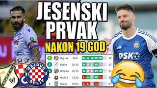 🔴HAJDUK JESENSKI PRVAK NAKON 19 GODINA🔴MOGU LI DO TITULE I KAKO DALJE 🔴 [upl. by Ongineb]