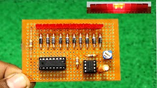 DIY Knight Rider Scanner LED Chaser Both Side Effect using CD4017 amp 555 IC  Circuit Diagram [upl. by Donough995]