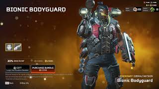 APEX LEGENDS  Gibraltar  Legendary  Bionic Bodyguard [upl. by Nilesoy447]