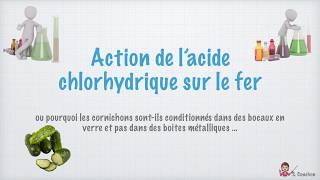 3ème Action de lacide chlorhydrique sur le fer partie I [upl. by Nevag375]