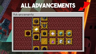 How to get EVERY advancement  Minecraft Java Edition [upl. by Hayila538]