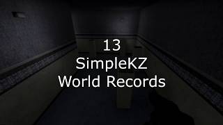 13 SimpleKZ World Records by Gwooky [upl. by Ailimaj]