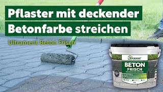 Bringt neue Farbe auf Dein Pflaster  Ultrament Beton Frisch Boden Fix Beton [upl. by Kilmarx]