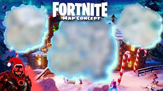 Fortnite Map Concept  Chapter 34 amp 5 FULLY SNOWED [upl. by Alabaster487]