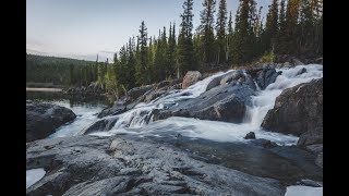 Photographing Cameron River Ramparts at Sunset in the Northwest Territories [upl. by Neibart389]