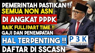 SEMUA HONORER JADI ASN PPPK FULL ATAU PART TIME ‼️ [upl. by Ahsilrae]