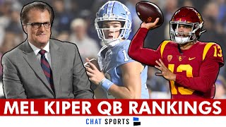 Mel Kiper’s Top 10 QB Prospects For 2024 NFL Draft  UPDATED NFL Draft Prospects Rankings [upl. by Ramor]