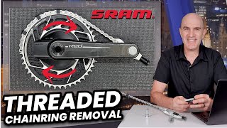 SRAM Threaded Chainring Removal Tool  How It Works [upl. by Edaw]