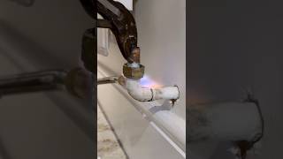 Replacing radiator pipe for new valve howto diy plumbing asmr subscribe subscribe plumber [upl. by Olia343]