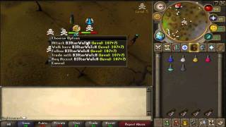 Runescape High Risk Wild Pking Vid 2 Dharoks Pking [upl. by Bocyaj427]