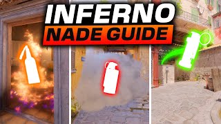 The ONLY CS2 INFERNO NADES GUIDE Youll EVER NEED [upl. by Ydasahc]